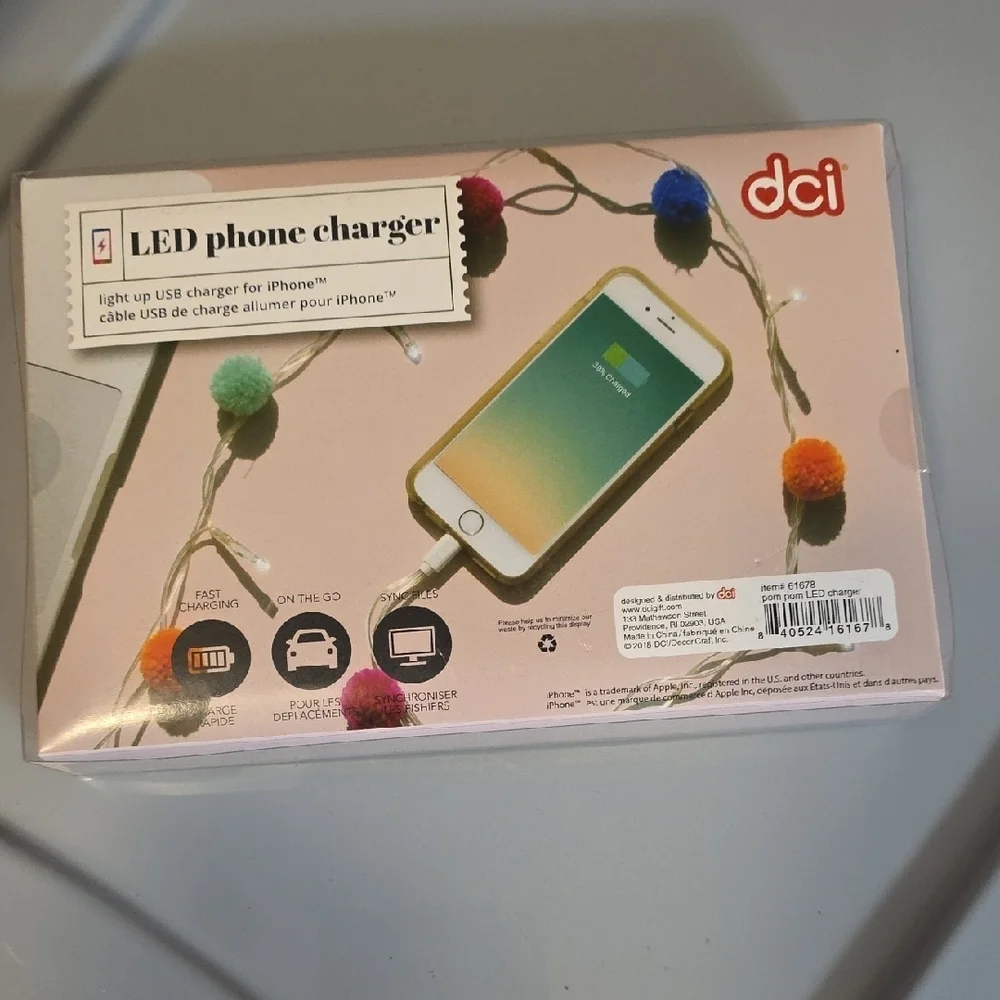 DCI Multicolor LED USB Charger for iPhone